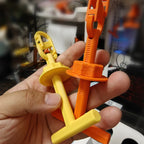 Magnetic Fishing Rod Holder with Fly Tying Tools Hackle Gauge Line Holder Bead and Bare Hook Tray-Plier Type