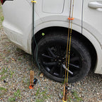 Magnetic Fishing Rod Holder with Fly Tying Tools Hackle Gauge Line Holder Bead and Bare Hook Tray-Plier Type