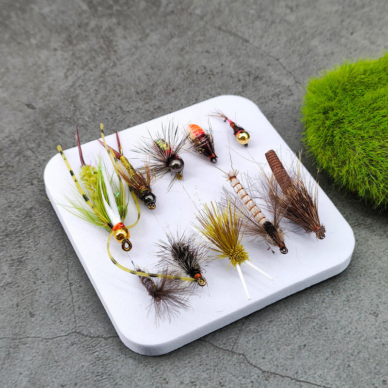 10-Piece Wet Fly Fishing Lures Set for Trout and Bass Variety of Fly Fishing Gear