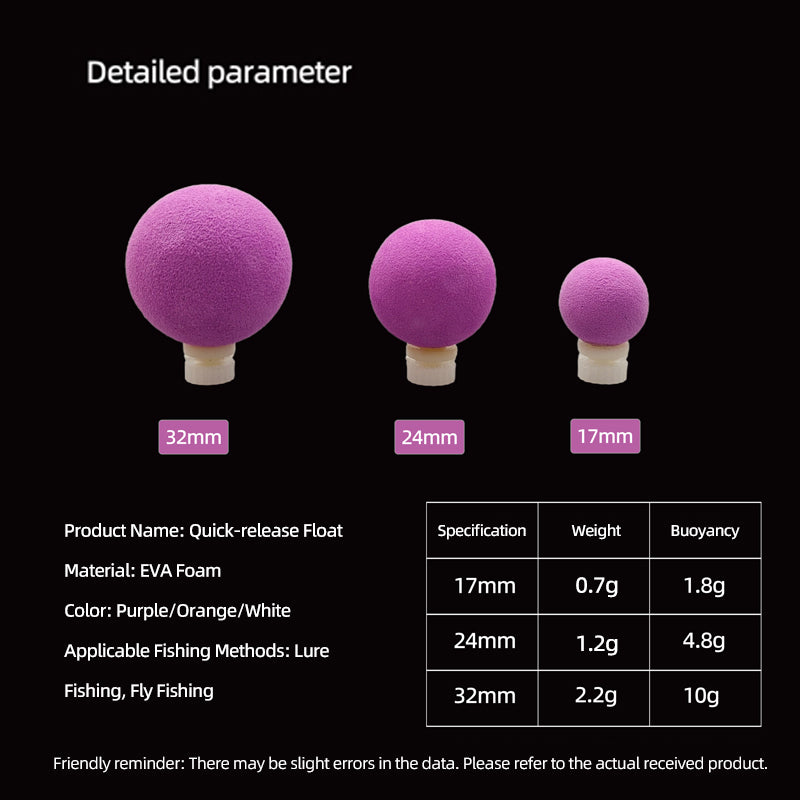 Quick-Release EVA Foam Floats for Fly Fishing Lure & Nymph Essential Accessories