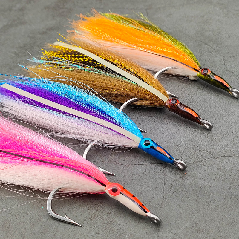 Tarpon Streamers Fly Lures with Stainless Steel Hooks
