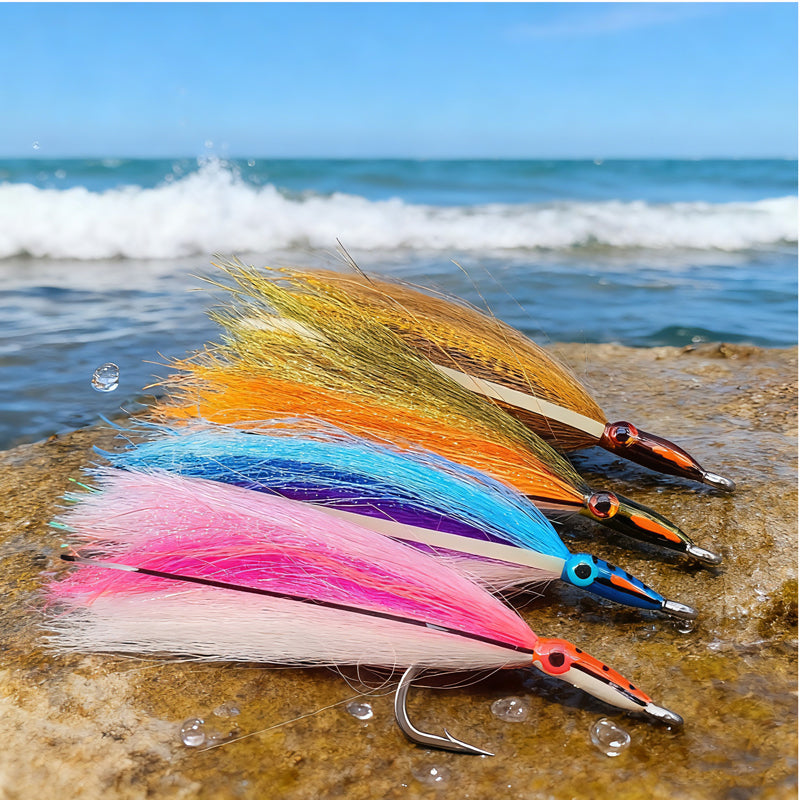 Tarpon Streamers Fly Lures with Stainless Steel Hooks