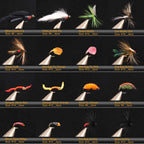Wifreo Fly Fishing Flies Assortment with Waterproof Fly Box, 28/40/64/92/120pcs Dry/Wet/Nymph/Streamer Flies, Trout/Bass/Panfish/Salmon Fishing Flies