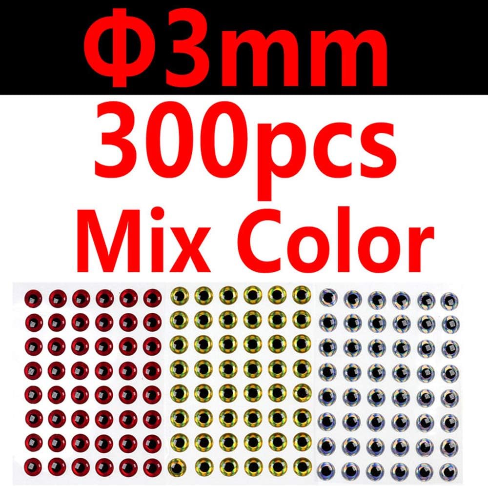 300PCS 3D Bionic Fish Eyes