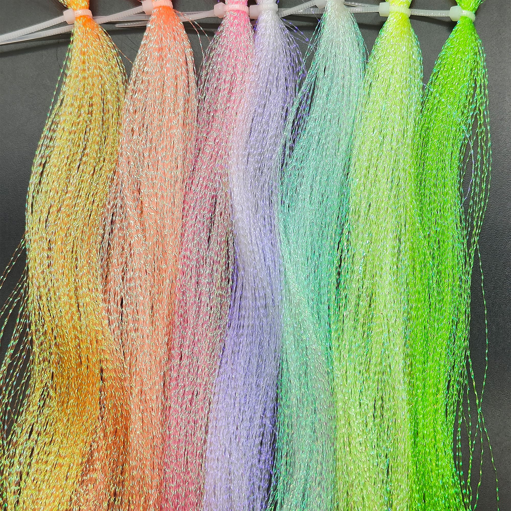 10/12/14/16 Pack UV Fluorescent Crystal Flashabou Crystal Tinsel Flash