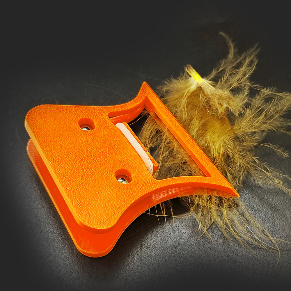 Fishing Fly Tying Tools CDC-3D Clamp Feather Folding Blok Feather Hackle Pliers