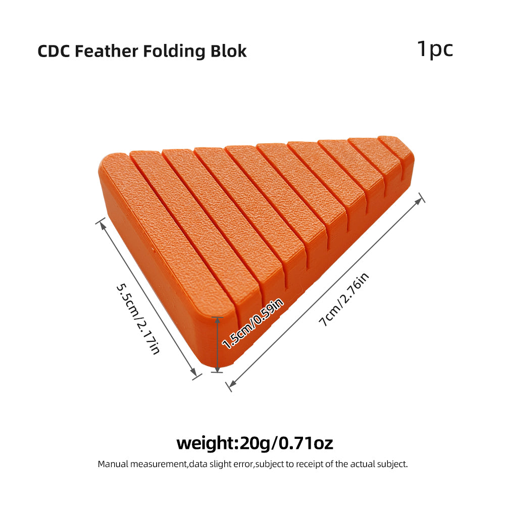 Fishing Fly Tying Tools CDC-3D Clamp Feather Folding Blok Feather Hackle Pliers