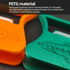 PETG Material CDC-3D Clamp Feather Folding Blok Feather Hackle Pliers Fishing Accessories