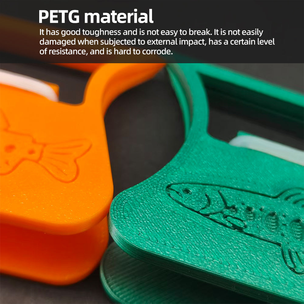 PETG Material CDC-3D Clamp Feather Folding Blok Feather Hackle Pliers Fishing Accessories