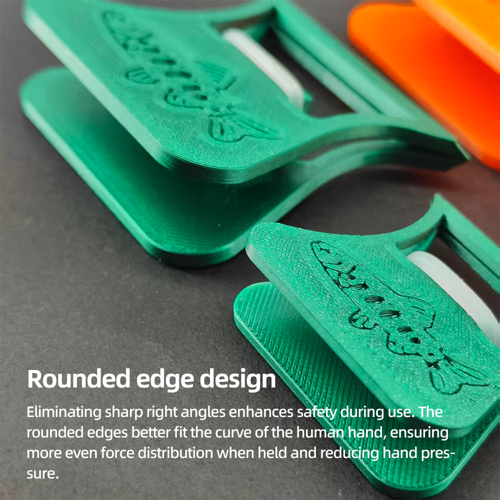 PETG Material CDC-3D Clamp Feather Folding Blok Feather Hackle Pliers Fishing Accessories