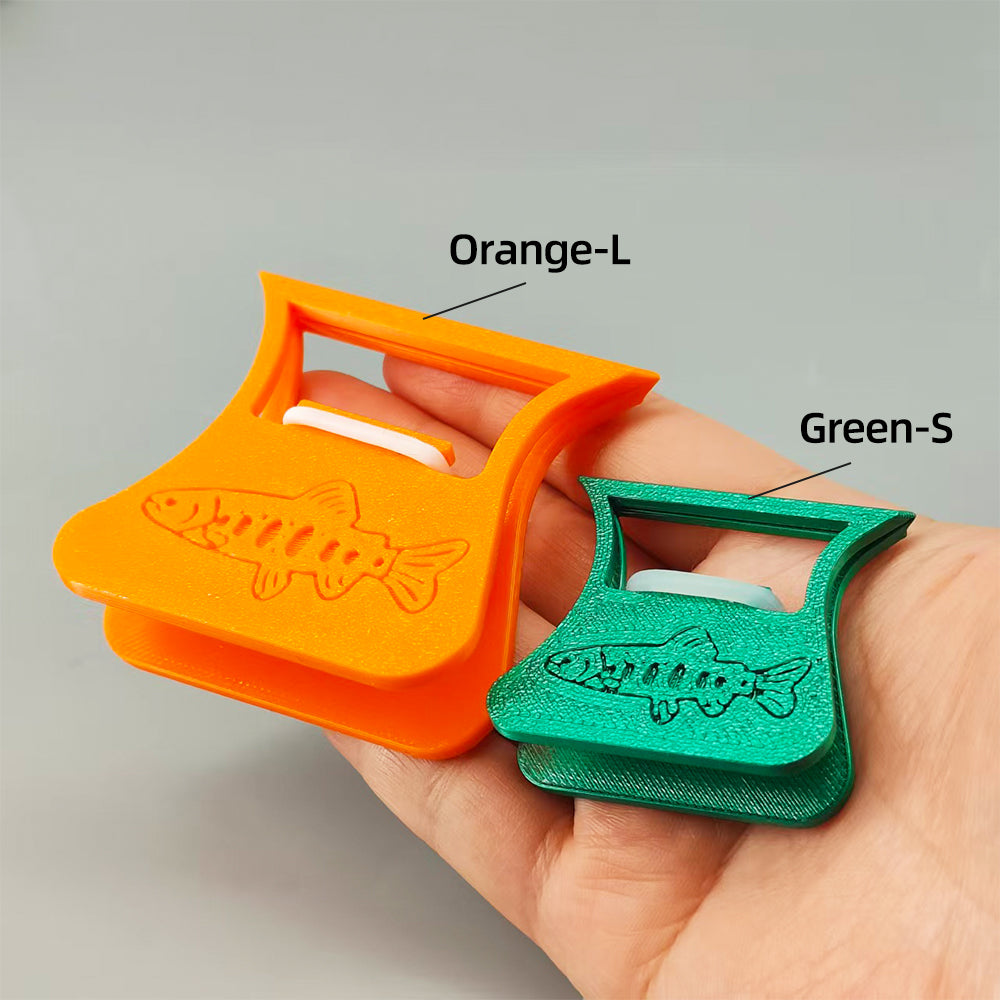 PETG Material CDC-3D Clamp Feather Folding Blok Feather Hackle Pliers Fishing Accessories