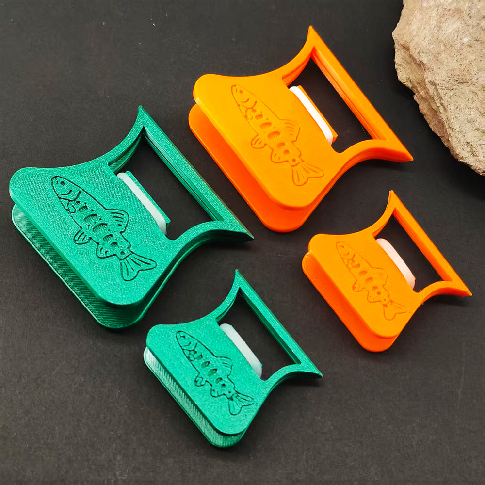 PETG Material CDC-3D Clamp Feather Folding Blok Feather Hackle Pliers Fishing Accessories