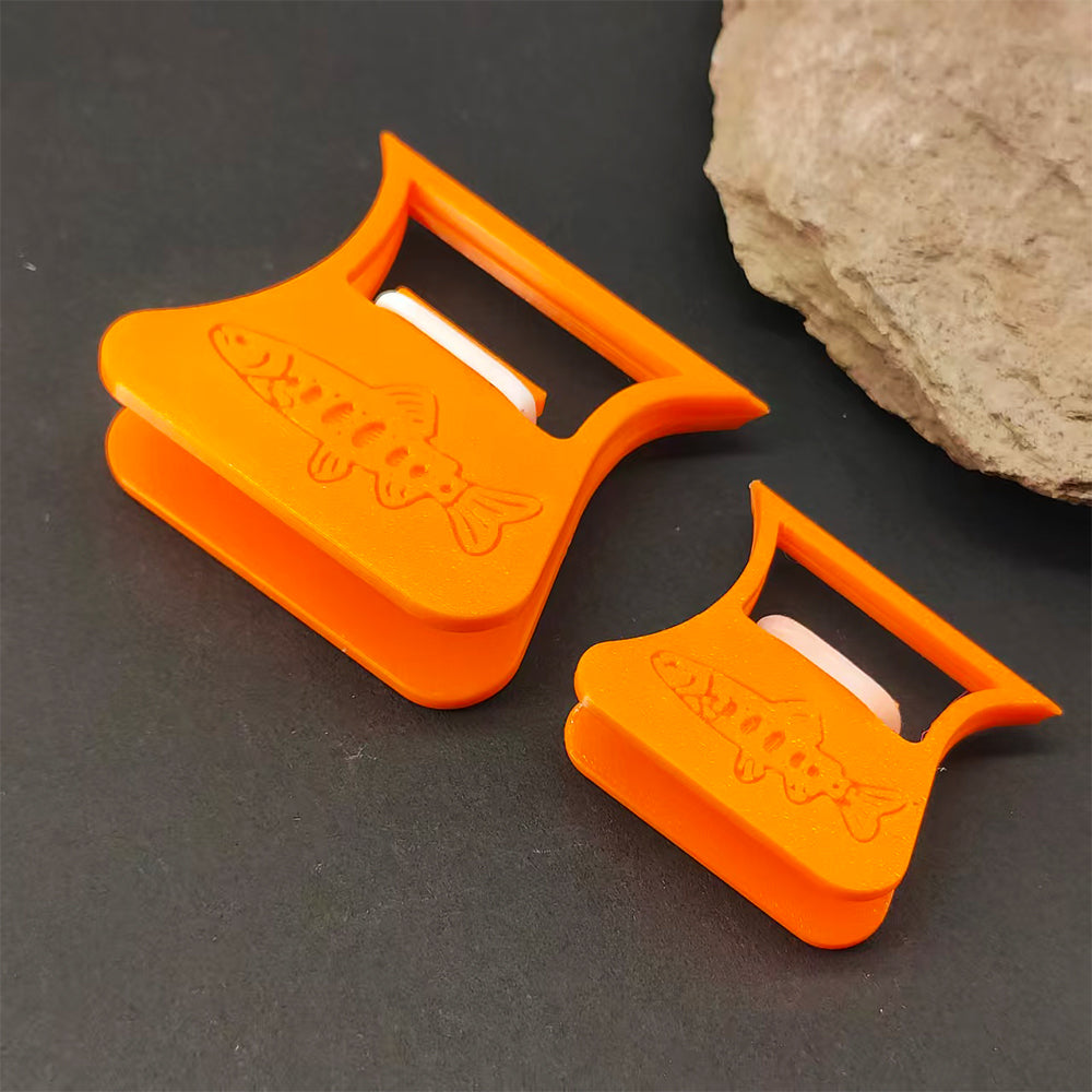 PETG Material CDC-3D Clamp Feather Folding Blok Feather Hackle Pliers Fishing Accessories