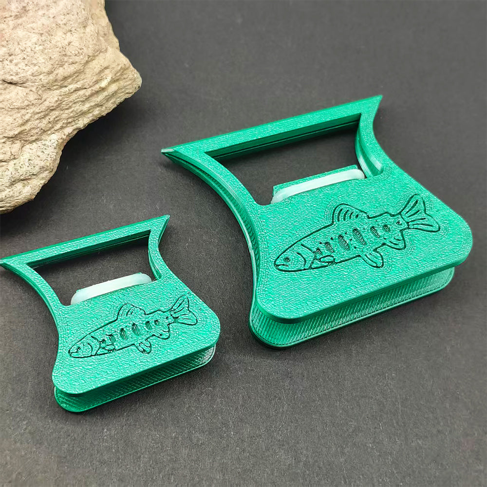 PETG Material CDC-3D Clamp Feather Folding Blok Feather Hackle Pliers Fishing Accessories