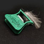 PETG Material CDC-3D Clamp Feather Folding Blok Feather Hackle Pliers Fishing Accessories