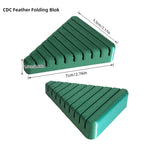 PETG Material CDC-3D Clamp Feather Folding Blok Feather Hackle Pliers Fishing Accessories