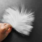 Tan sheep wool natural white fly tying