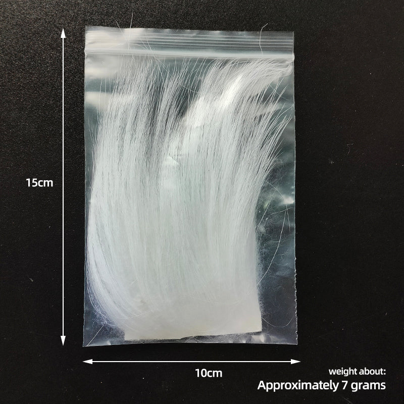 Tan sheep wool natural white fly tying