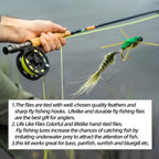 Damselfly Double-hook wet fly fishing lure (for fly fishing and lure fishing)artificial fly bait.