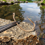 Barbless High-Carbon Steel Golden Nymph Dry Fly Hook