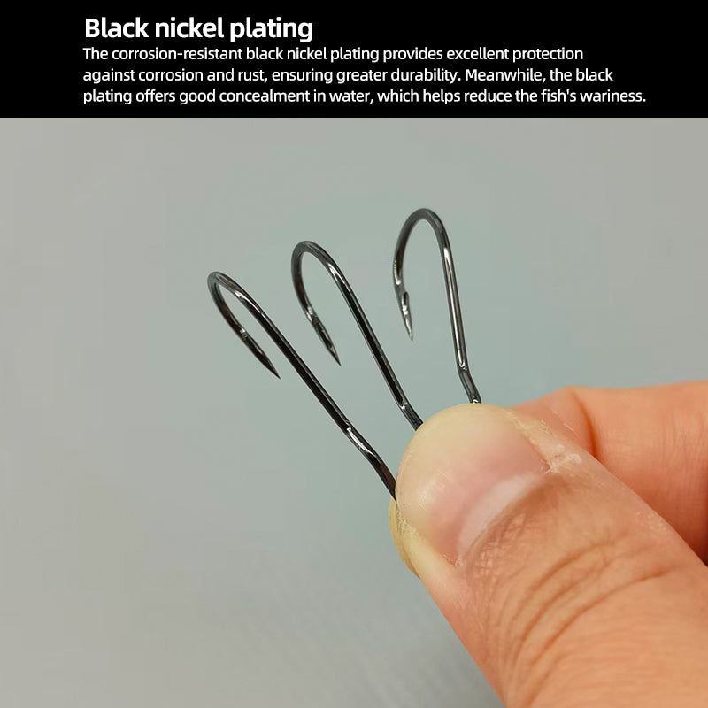 High-carbon Steel Twisted Shank Design Big Popper Hook Fly Tying Hook Fishing Accessories