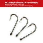 Ultra-Sharp High-Strength Carbon Steel Dry Fly Bare Hooks Streamer Hooks for Fishing