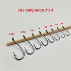 Ultra-Sharp High-Strength Carbon Steel Dry Fly Bare Hooks Streamer Hooks for Fishing