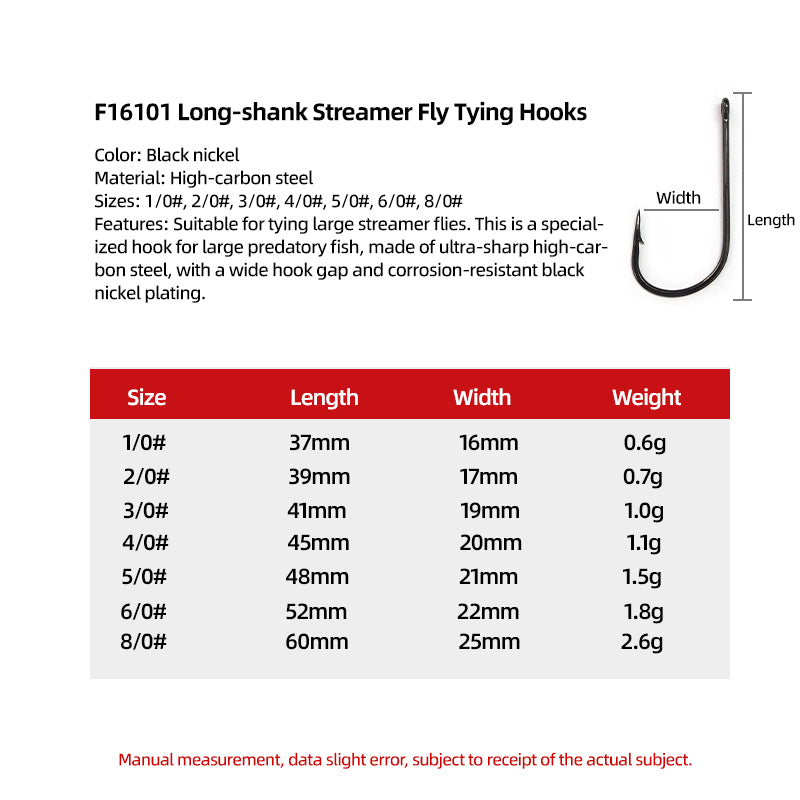 Ultra-Sharp High-Strength Carbon Steel Fly Hooks Streamer Hooks
