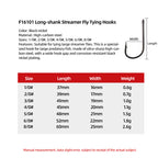 Ultra-Sharp High-Strength Carbon Steel Fly Hooks Streamer Hooks