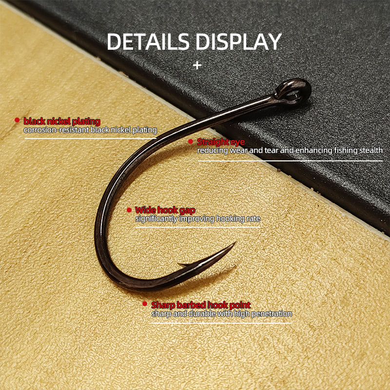 Ultra-Sharp High-Strength Short-Shank Wide-Gate Fly Hook