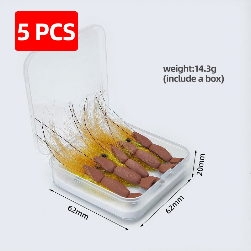 Bionic Floating Foam Shrimp Micro Lure for Bass & Mandarin Fish Target Species Bait in Fishing Lures