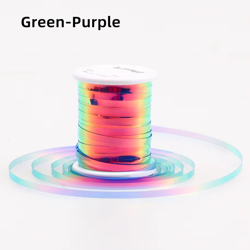 2-Millimeter-Wide Flat Flashy Polyester Film Wire Fishing Bait Fly Tying Material