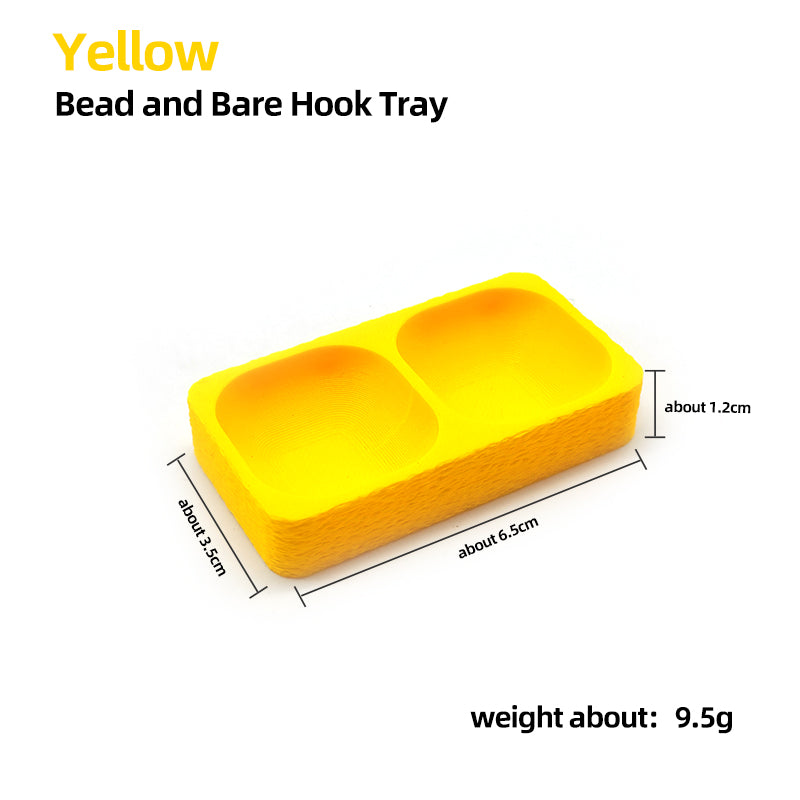 Magnetic Fishing Rod Holder with Fly Tying Tools Hackle Gauge Line Holder Bead and Bare Hook Tray-Plier Type