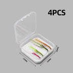 Iridescent Luminous Ice Silk Shrimp Lure with Fly Hook for Freshwater and Saltwater Fishing of Bass Mandarin Fish Salmon