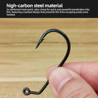 High-Strength Carbon Steel Dry Fly Hooks 120° Angled Ultra-Sharp Bare Streamer Hooks