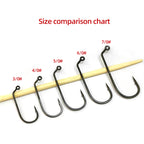 High-Strength Carbon Steel Dry Fly Hooks 120° Angled Ultra-Sharp Bare Streamer Hooks