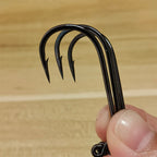 High-Strength Carbon Steel Dry Fly Hooks 120° Angled Ultra-Sharp Bare Streamer Hooks
