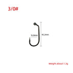 High-Strength Carbon Steel Dry Fly Hooks 120° Angled Ultra-Sharp Bare Streamer Hooks