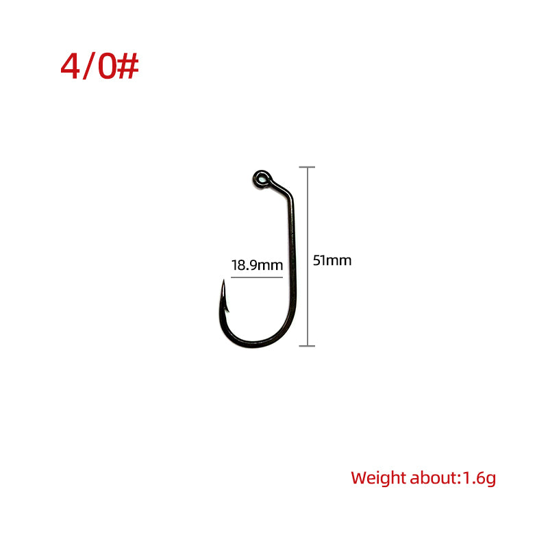 High-Strength Carbon Steel Dry Fly Hooks 120° Angled Ultra-Sharp Bare Streamer Hooks