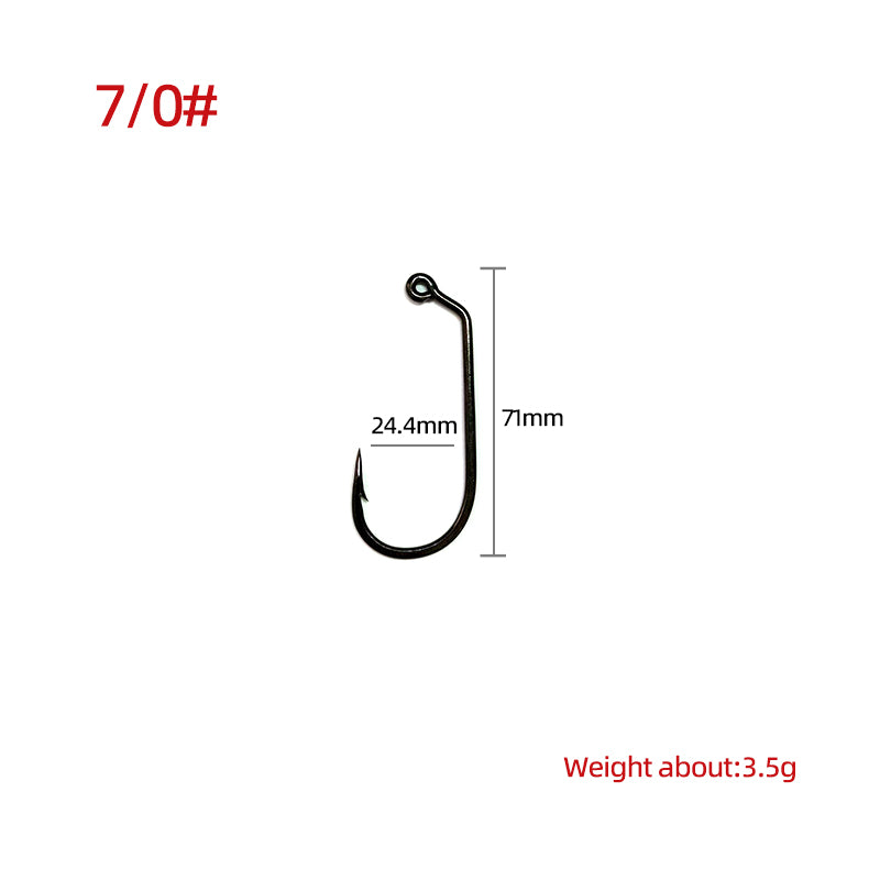 High-Strength Carbon Steel Dry Fly Hooks 120° Angled Ultra-Sharp Bare Streamer Hooks