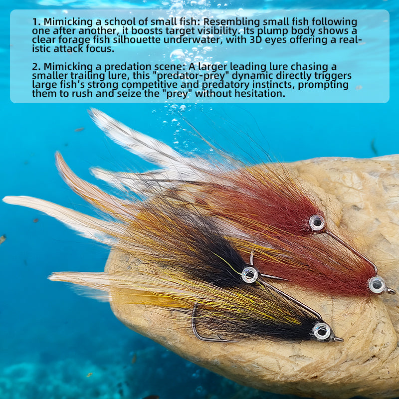 Double-fly Fishing Flies Schooling Bait