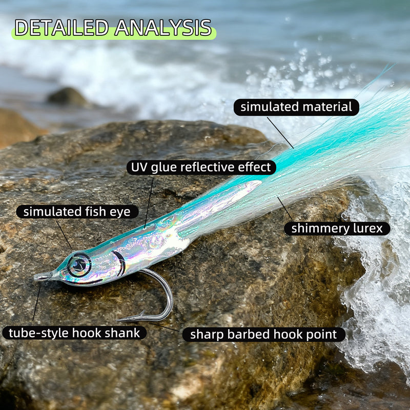 Surf Candy Carbon Steel Hook Saltwater Fly Lure