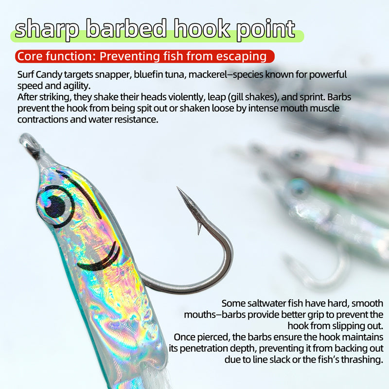 Surf Candy Carbon Steel Hook Saltwater Fly Lure