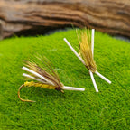 Dry Floating Hackle Fly with Silicone Legs for Trout and Tarpon Fishing Fishing Lures