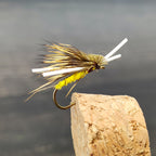 Dry Floating Hackle Fly with Silicone Legs for Trout and Tarpon Fishing Fishing Lures