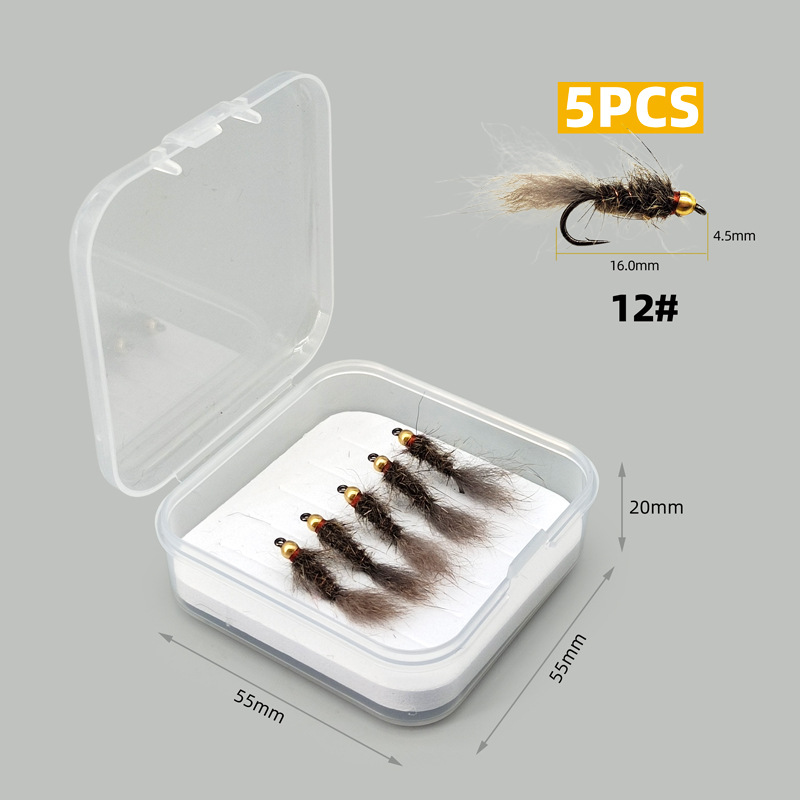 Squirrel Hair Nymph Zacco Erythropterus Large-Eye Bream Micro-Fly Fishing Lure