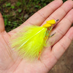 High-carbon steel hook foam streamer lure for sea bass in rivers & lakes