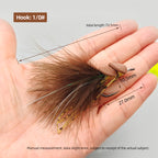 High-carbon steel hook foam streamer lure for sea bass in rivers & lakes