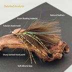 High-carbon steel hook foam streamer lure for sea bass in rivers & lakes