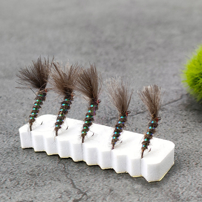 CDC Dry Fly Lure Hand-Tied with Genuine CDC Fibers Sharp Hook & Lifelike Insect Shape Fly Fishing